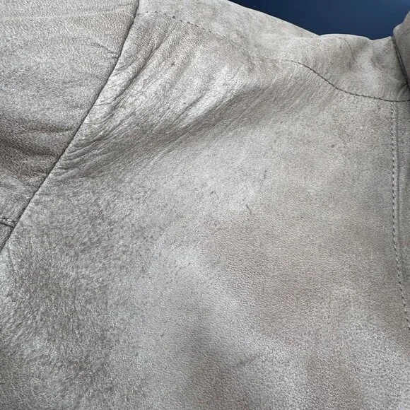 Vintage Leather Aviator Bomber Jacket Coat Brown Size M 1980s J Riggings Korea - Picture 13 of 15